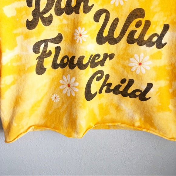 FIFTH SUN boho hand tie dyed cropped top M - Picture 4 of 7